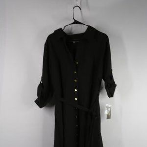 Plus Size Black Shift Dress